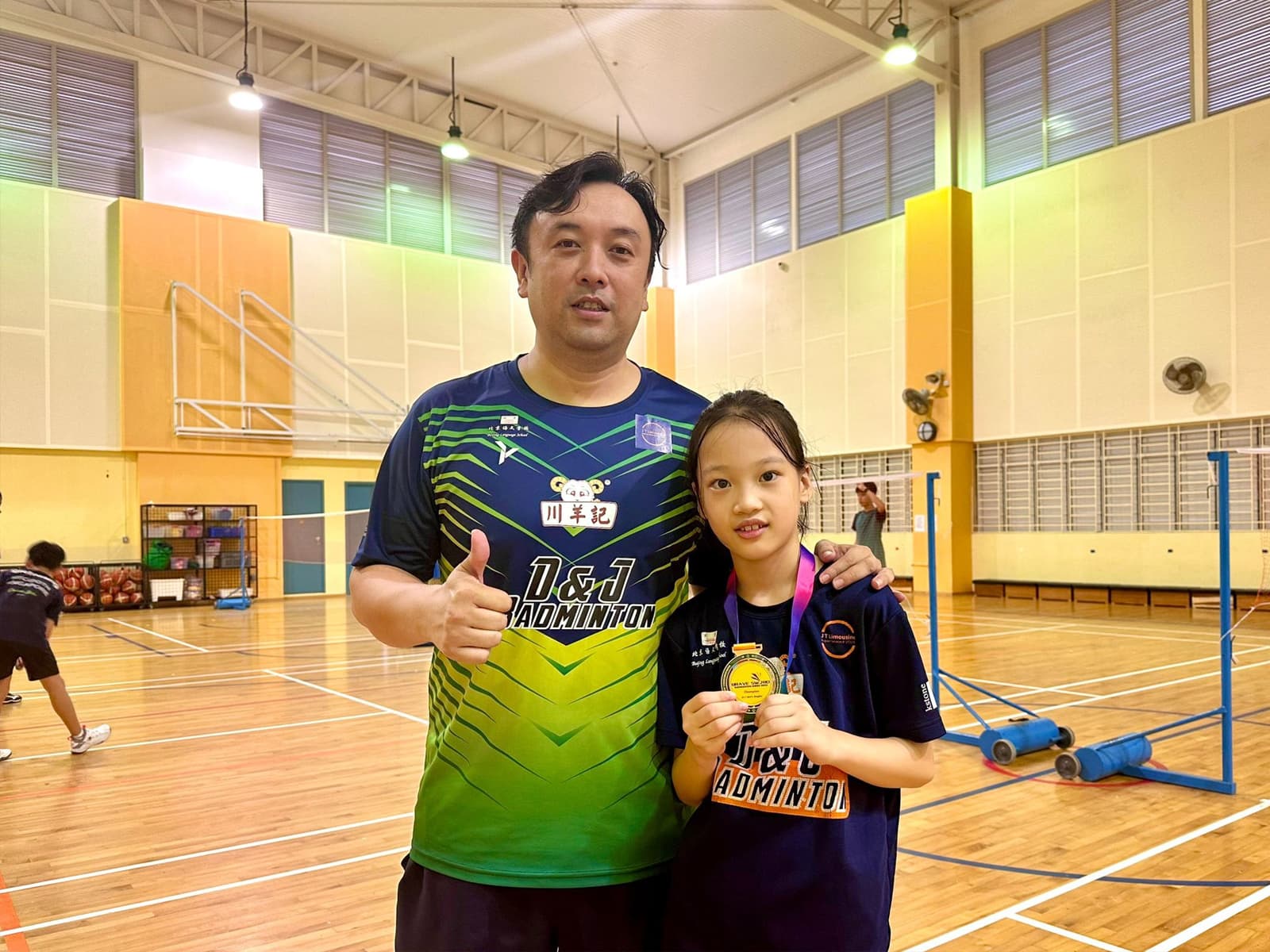 D&J badminton competition moment