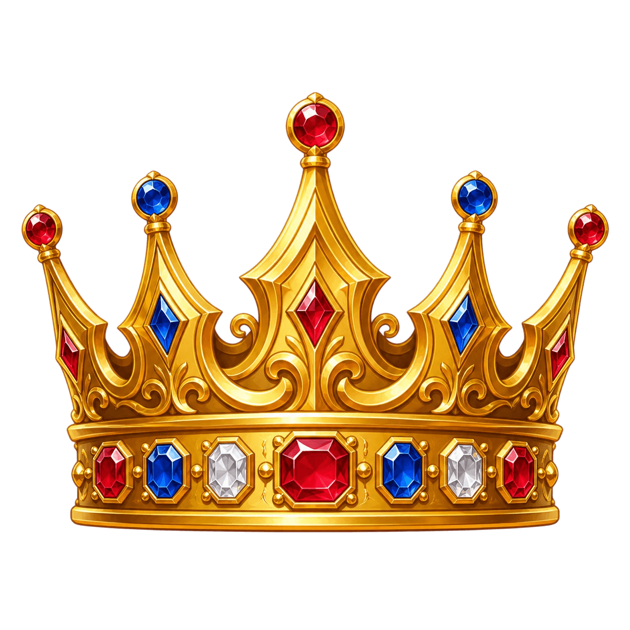 Gold crown for champion